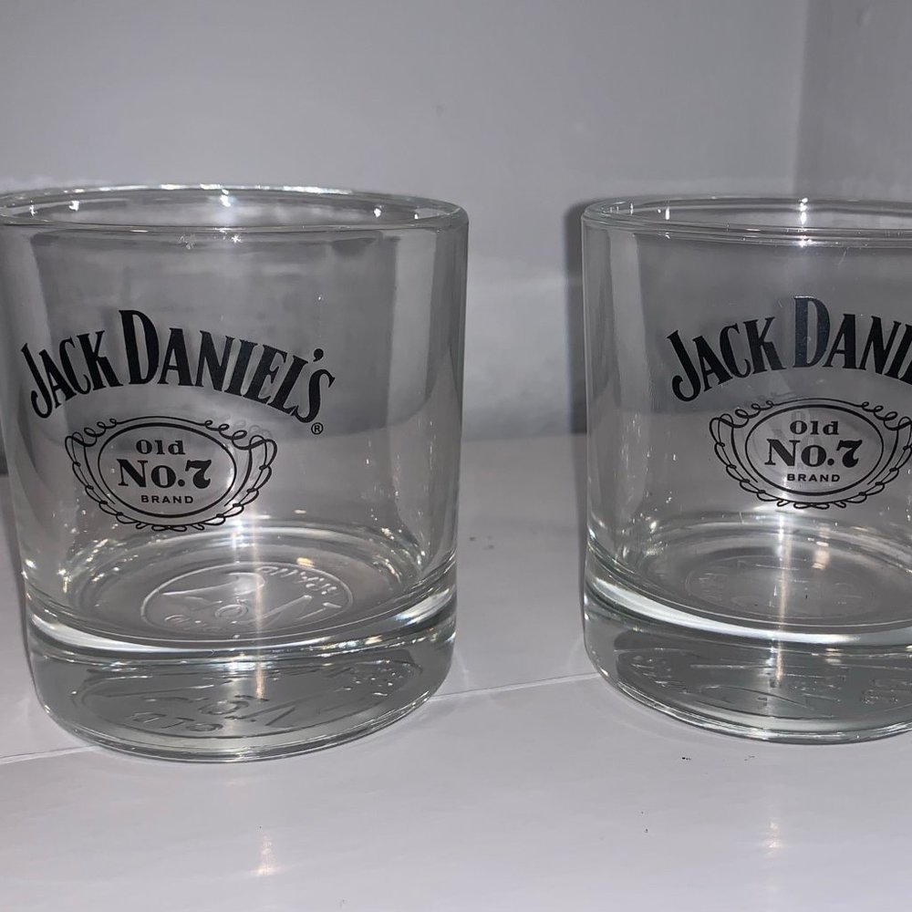 2 Jack Daniels Old No. 7 Brand Glasses
